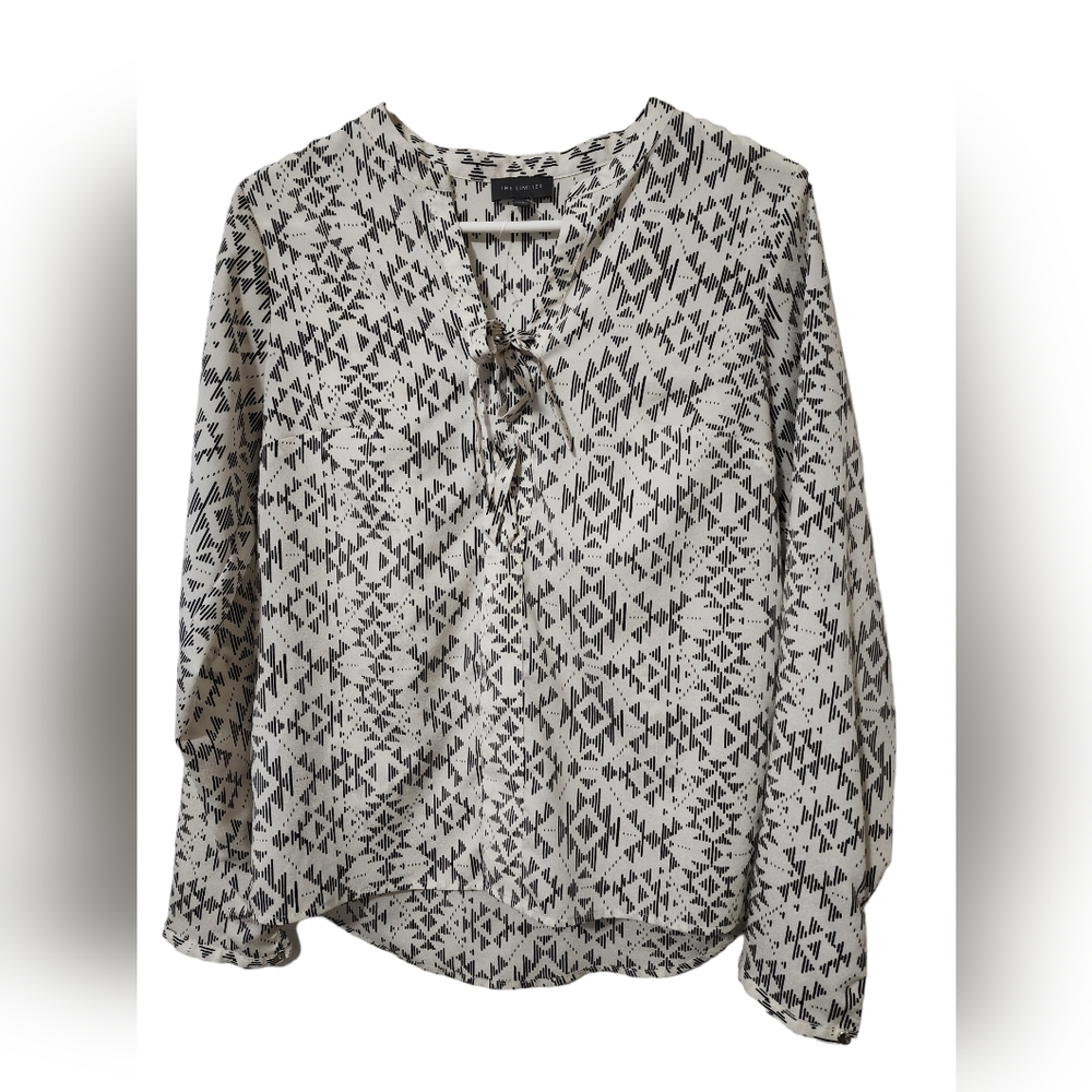 NWOT The Limited Geometric Blouse, Size XS